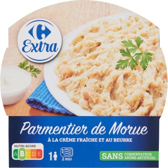 Plat cuisiné parmentier de morue CARREFOUR EXTRA
