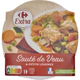 Plat Cuisiné sauté de veau et petits legumes CARREFOUR EXTRA