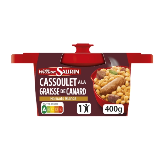 Plat Individuel Cassoulet au canard WILLIAM SAURIN