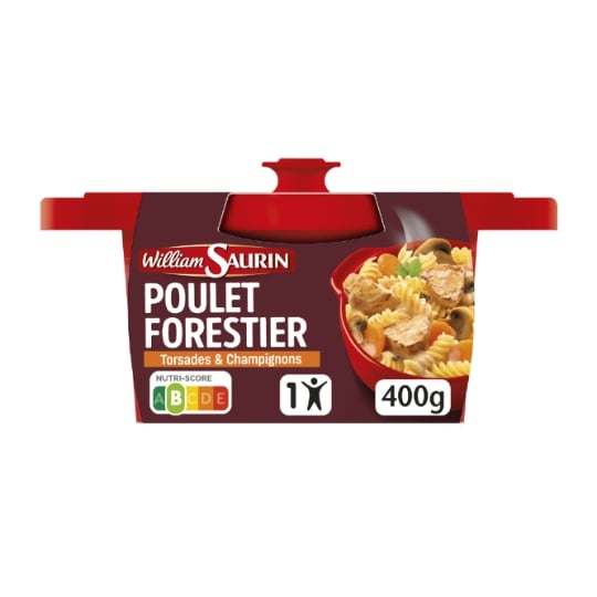 Plat Individuel Poulet Forestier WILLIAM SAURIN