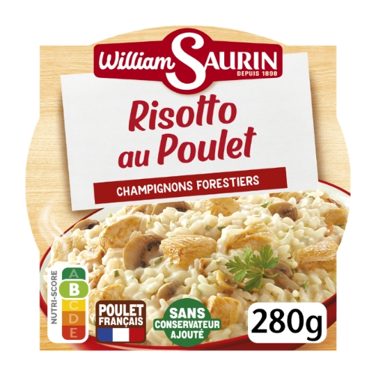 Plat Cuisiné Risotto Poulet Champignons Forestiers WILLIAM SAURIN