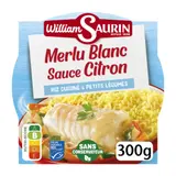 Plat Cuisiné Merlu Blanc Sauce Citron et Riz WILLIAM SAURIN