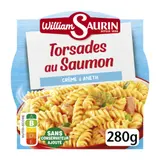 Plat cuisiné torsades saumon crème aneth WILLIAM SAURIN