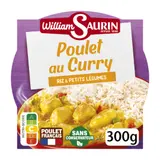 Riz Poulet au Curry, Riz et Petits Légumes WILLIAM SAURIN