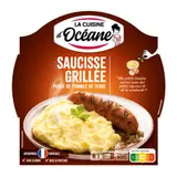 Plat cuisiné Saucisse grillée/purée LA CUISINE D'OCEANE