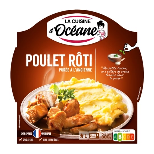 Plat cuisiné poulet/purée à l'ancienne LA CUISINE D'OCEANE