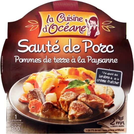 Plat cuisiné sauté porc/pommes de terre LA CUISINE D'OCEANE