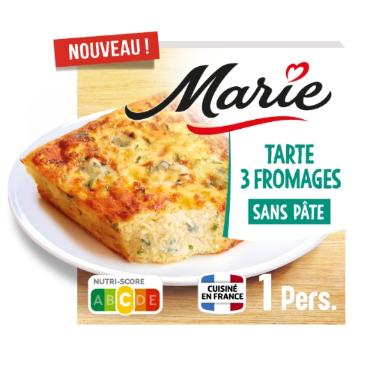 Tarte 3 Fromages sans pâte MARIE