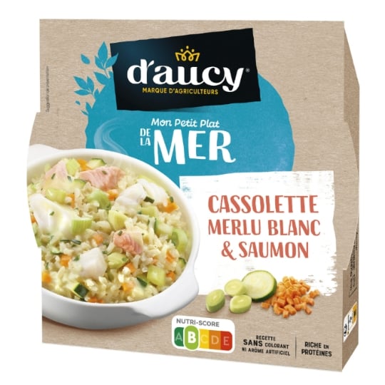Plat Cuisiné cassolette merlu blanc & saumon D'AUCY