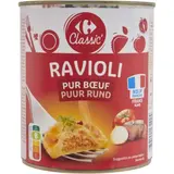 Ravioli  ravioli pur bœuf CARREFOUR CLASSIC'