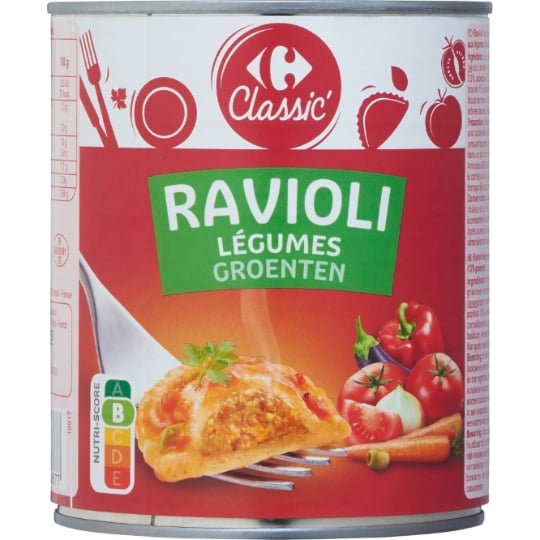 Plat cuisiné Ravioli légumes CARREFOUR CLASSIC'
