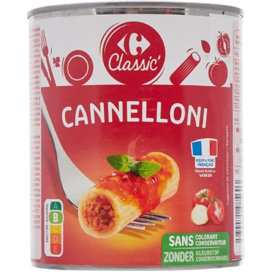 Plat cuisiné Cannelloni CARREFOUR CLASSIC'
