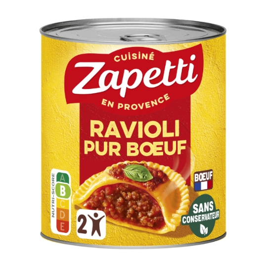 Plat familial Ravioli pur Bœuf ZAPETTI