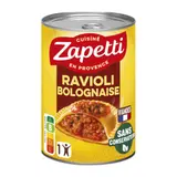Plat Individuel Ravioli Bolognaise au bœuf ZAPETTI