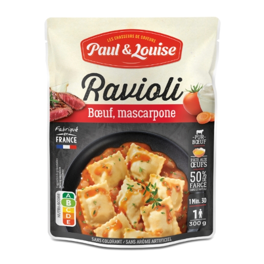 Plats Cuisinés Ravioli Boeuf Mascarpone PAUL & LOUISE