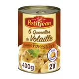 Plat Cuisiné Quenelles de Volaille Sauce Forestière PETIT JEAN
