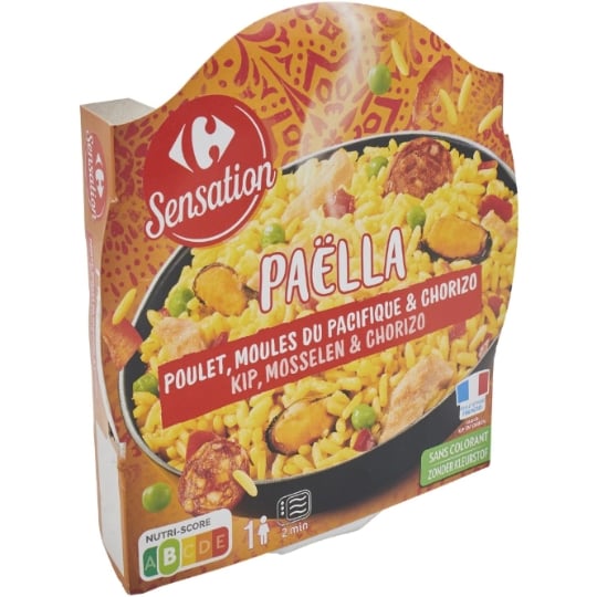 Paëlla  Poulet, moules du Pacifique & chorizo CARREFOUR SENSATION