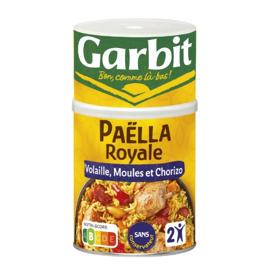 Plat familial Paëlla Volaille et Fruits de Mer GARBIT