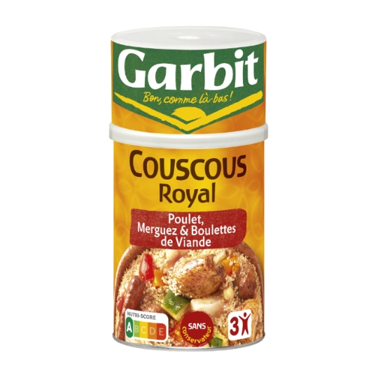 Plat familial Couscous Poulet Merguez GARBIT