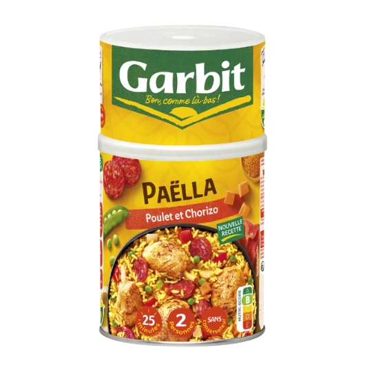 Plat familial Paëlla Filets Poulet et Chorizo GARBIT