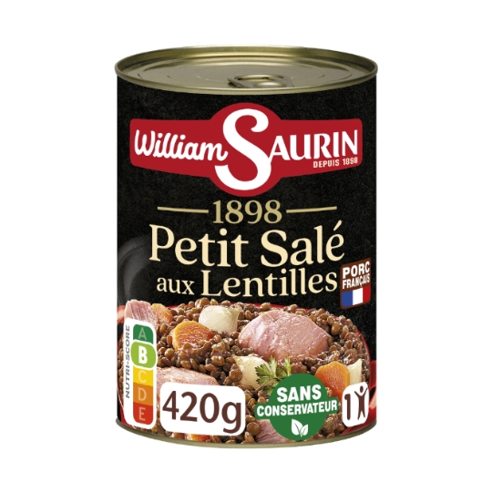 Plat Individuel Petit Salé aux Lentilles WILLIAM SAURIN