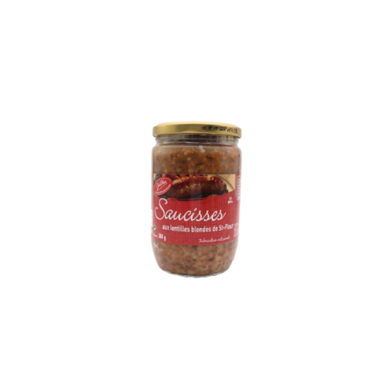 Saucisse De Porc Et Lentilles Blondes De St Flour JULHES
