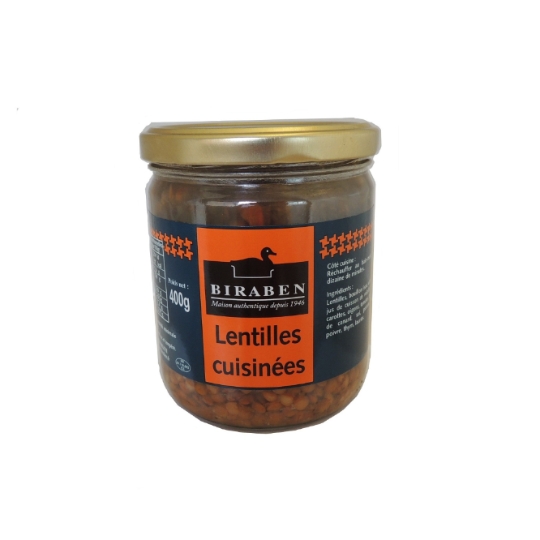 Lentilles Cuisinées SAS BIRABEN