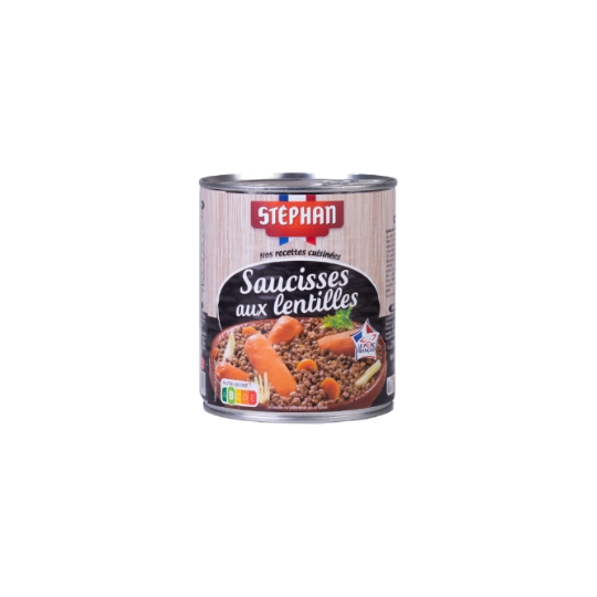Saucisses aux lentilles STEPHAN