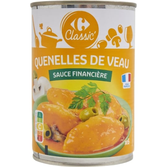 Quenelle de veau sauce financière CARREFOUR CLASSIC'