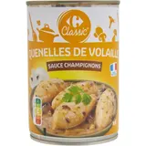 Quenelles de volaille sauce champignons CARREFOUR CLASSIC'