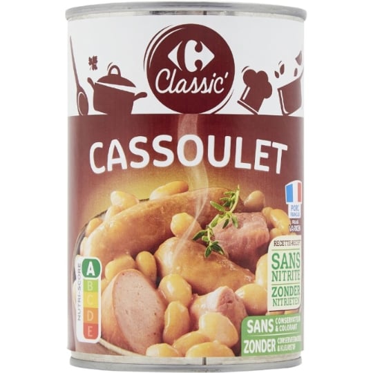 Plat cuisiné cassoulet CARREFOUR CLASSIC'