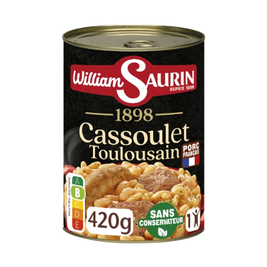 Plat Individuel Cassoulet Toulousain WILLIAM SAURIN