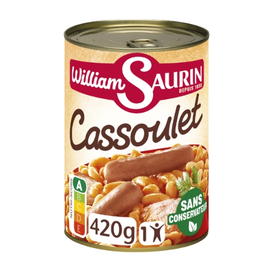 Plat individuel Cassoulet Mitonné WILLIAM SAURIN
