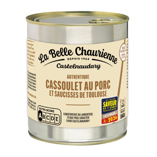 Plat cuisiné cassoulet au porc LA BELLE CHAURIENNE