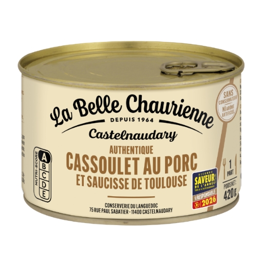 Plat cuisiné cassoulet au porc LA BELLE CHAURIENNE