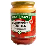 Plat cuisiné saucisses confites basquaise BIXENTE IBARRA