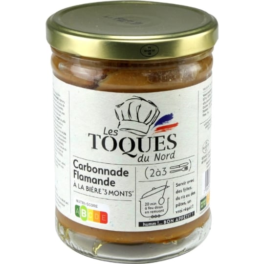 Plat cuisiné carbonnade à la bière LES TOQUES DU NORD