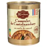 Plat cuisiné cassoulet confit canard MAISON RIVIERE