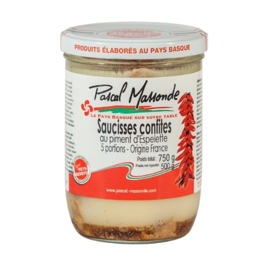 Saucisses  confites PASCAL MASSONDE