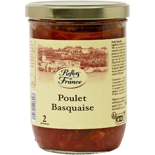 Plat cuisiné poulet basquaise REFLETS DE FRANCE