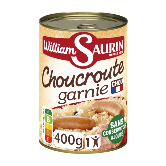 Plat Individuel Choucroute Garnie WILLIAM SAURIN
