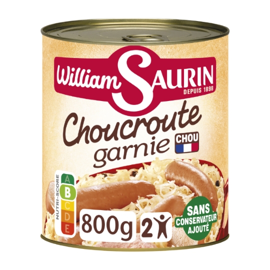 Plat familial Choucroute Garnie WILLIAM SAURIN