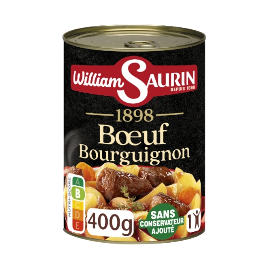Plat Individuel Bœuf Bourguignon WILLIAM SAURIN