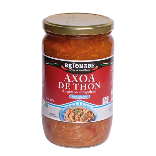 Plat cuisiné Axoa de thon blanc BAIONADE