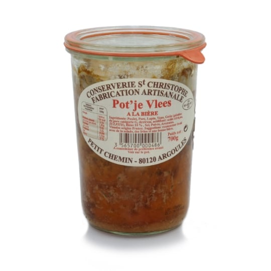 Plat cuisiné Pot’je Vlees à la Bière CONSERVERIE ST CHRISTOPHE