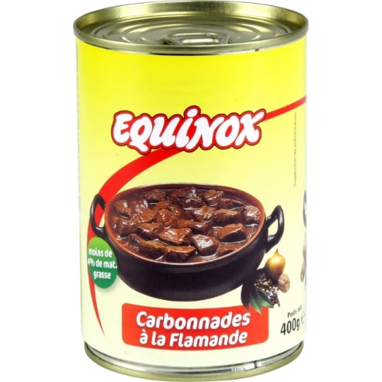 Plat cuisiné carbonnades à la flamande EQUINOX