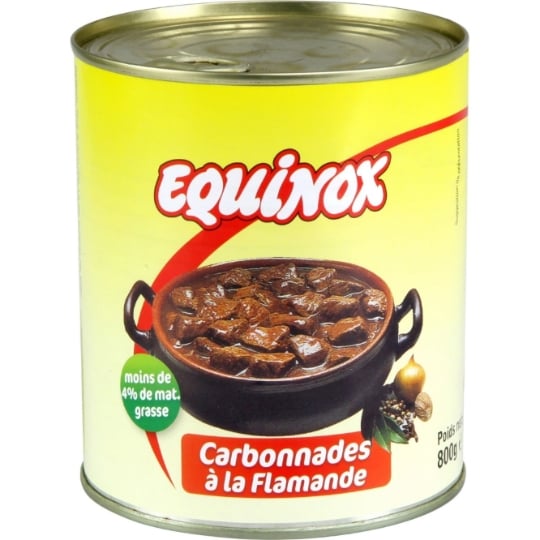 Plat cuisiné carbonnades à la flamande EQUINOX