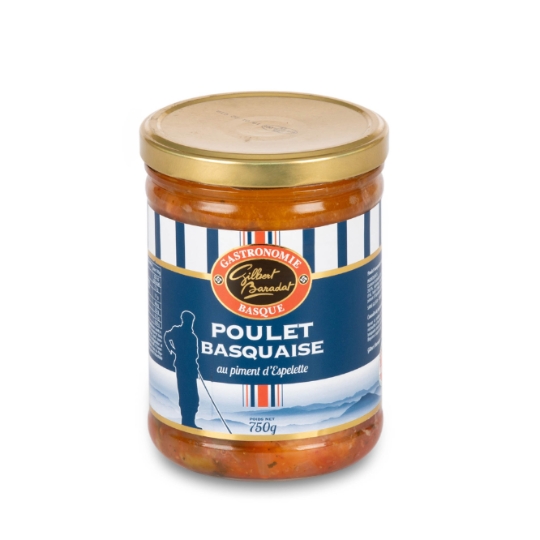 Plat cuisiné poulet basquaise GASTRONOMIE BASQUE