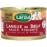 Plat cuisiné langue de bœuf sauce piquante LARZUL