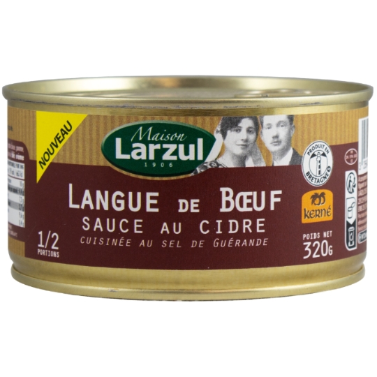 Langue de Boeuf Sauce au Cidre Cuisinée au Sel de Guérande LARZUL